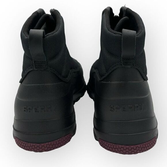 NWOT Sperry Women's Duck Float Zip Seacycled Winter Boot 88064 black womens size - Picture 7 of 10